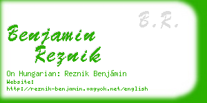 benjamin reznik business card